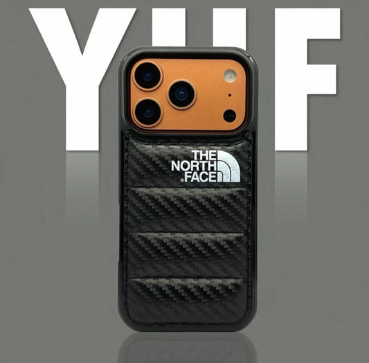 Cover iPhone Effetto Piumino Trapuntata Carbon Look Stile Outdoor - ADW ITALIA