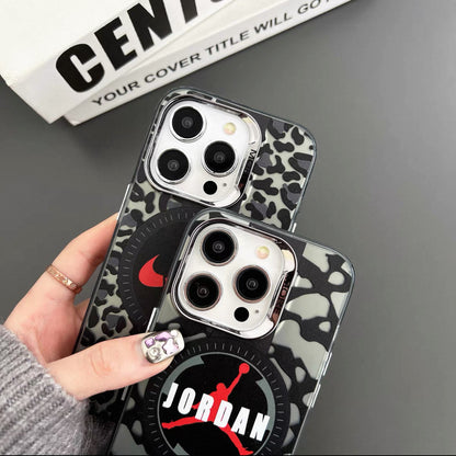 Cover iPhone Leopardate Stile Streetwear | Design Sportivo Just Do It e Jordan