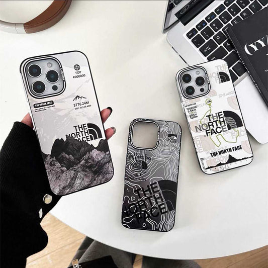 Cover iPhone The North Face - Design Topografico Montagne - ADW ITALIA