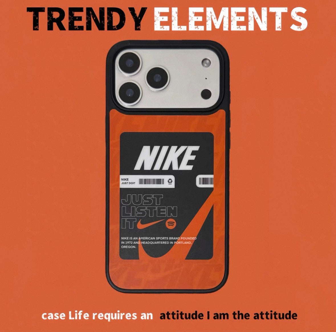 Cover iPhone Nike Streetwear – Protezione Premium | iPhone 13, 14, 15, 16, 17
