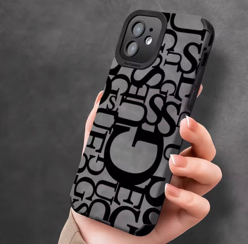 Cover iPhone Monogram Soft Touch – Effetto Camoscio Premium - ITALIA SHOP