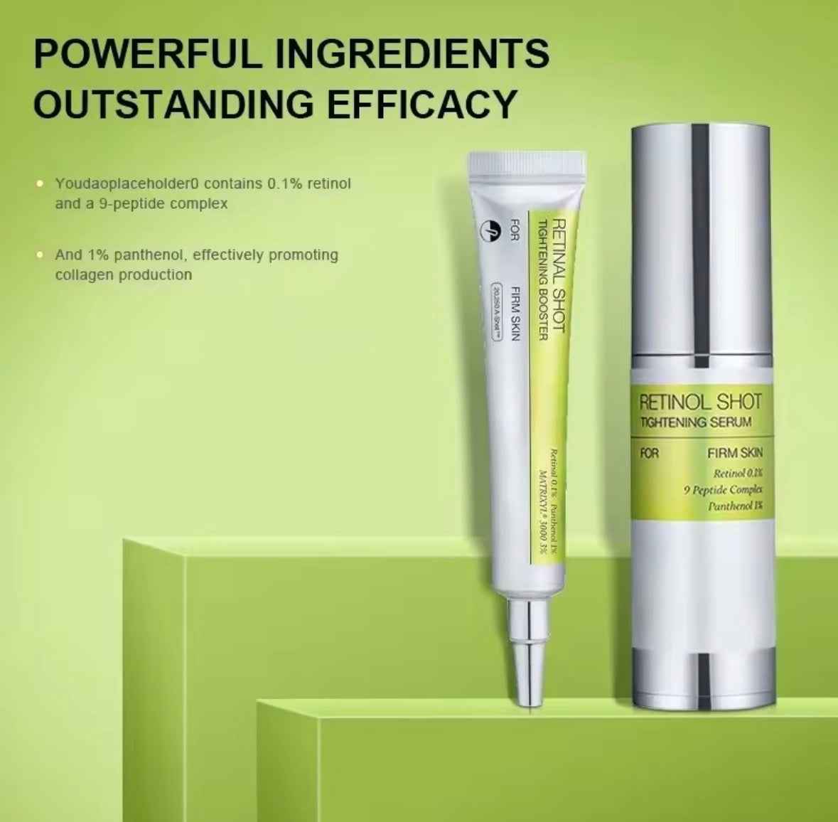 Siero al Retinolo Antietà e Antirughe - Effetto Lifting e Rassodante