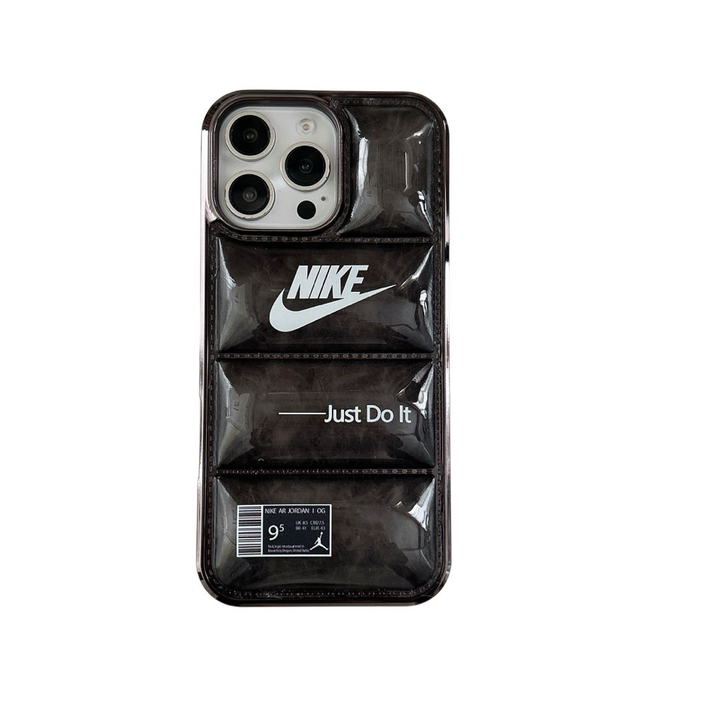 Cover trasparente in morbita  imbottitura Nike  per iphone