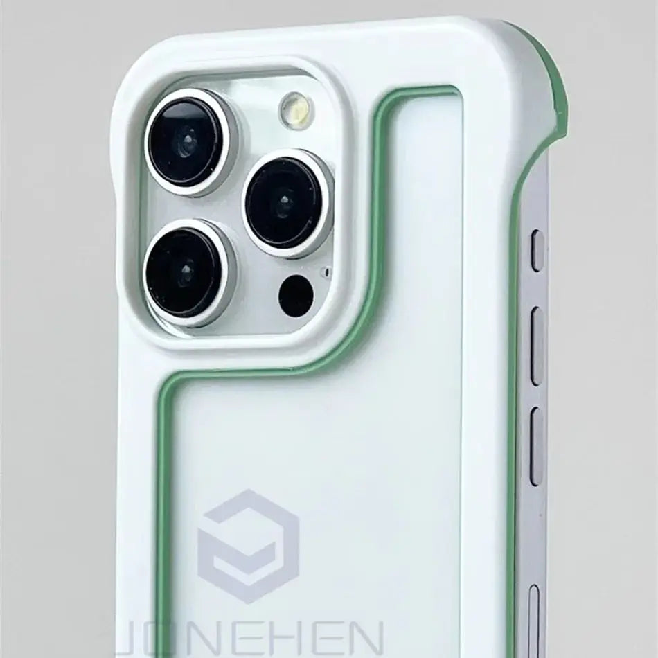 Cover iPhone Antiurto Trasparente con Bordi Rinforzati Colorati