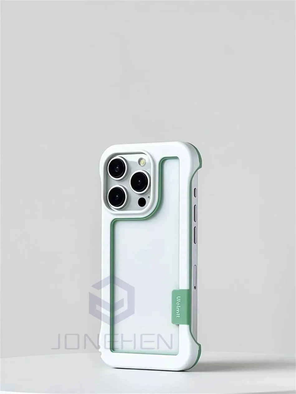 Cover iPhone Antiurto Trasparente con Bordi Rinforzati Colorati
