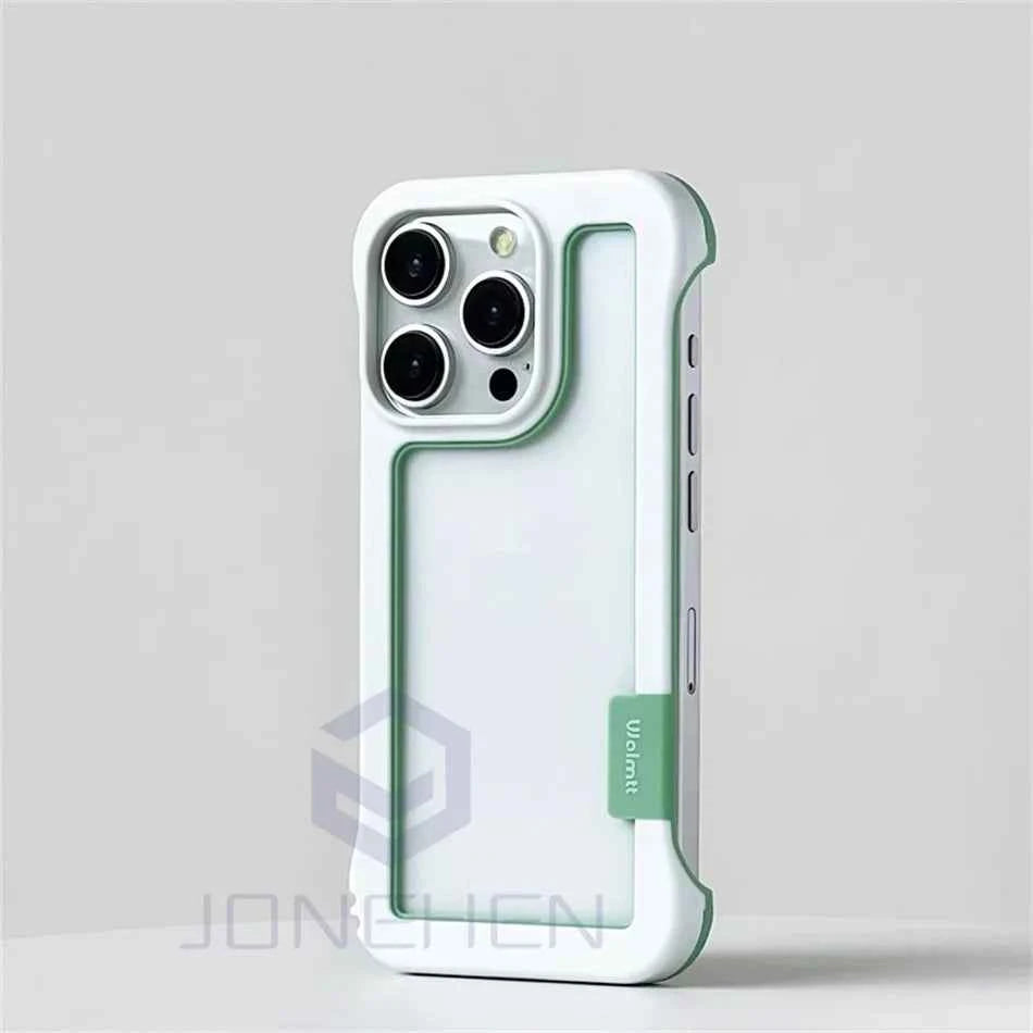 Cover iPhone Antiurto Trasparente con Bordi Rinforzati Colorati