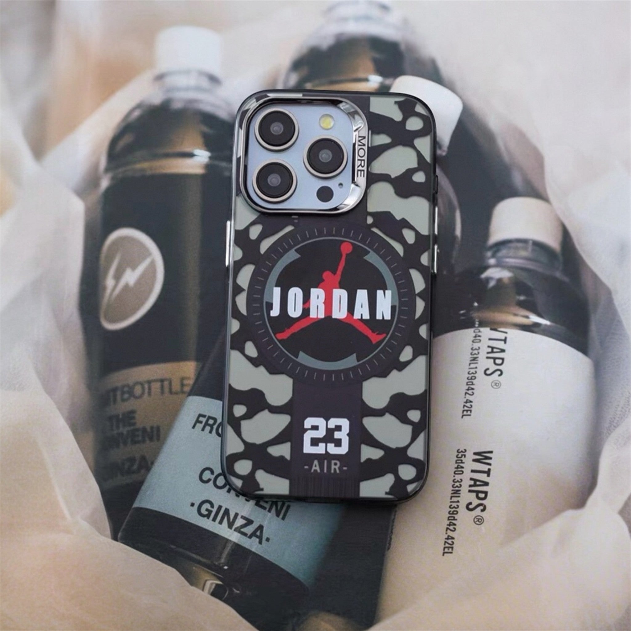 ITALIA SHOP Jordan 23 Air camouflage iPhone case with Jumpman logo and protective bumper.