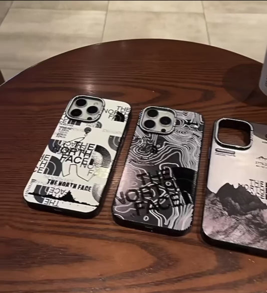 Cover iPhone The North Face - Design Topografico Montagne